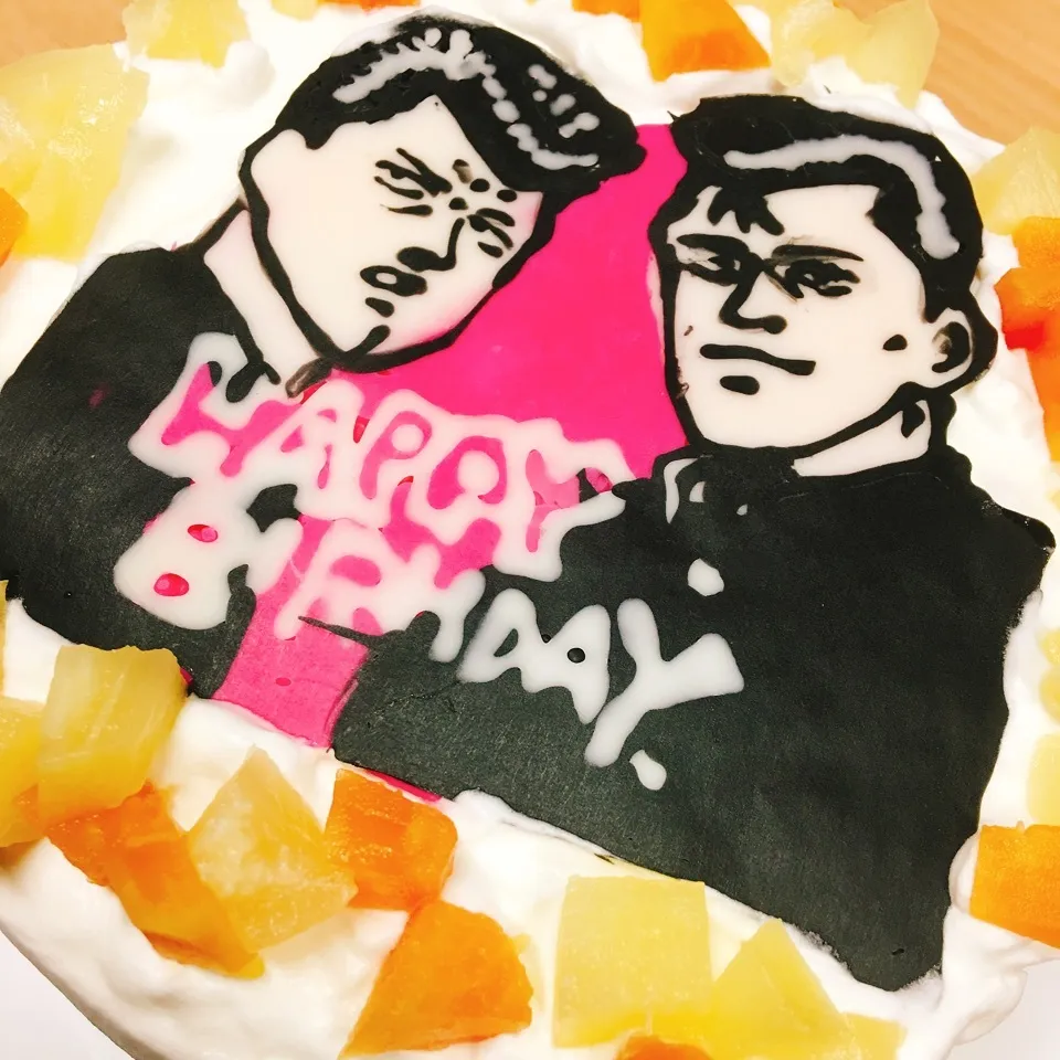 Snapdishの料理写真:旦那誕生日☆キャラバースデーケーキ|okikaさん