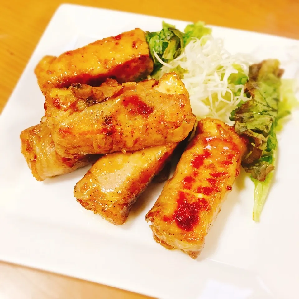 ガッツリ食べてコスト削減♡厚揚げ豚肉巻|okikaさん