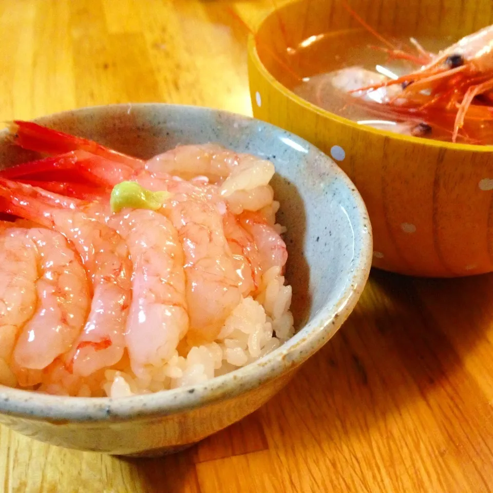 甘エビ丼の晩ごはん🦐|Sakiko Daichoさん