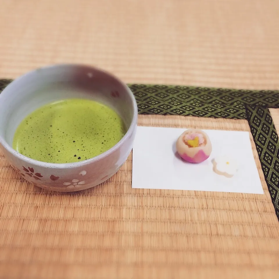 Snapdishの料理写真:息子が点てたお抹茶|okikaさん