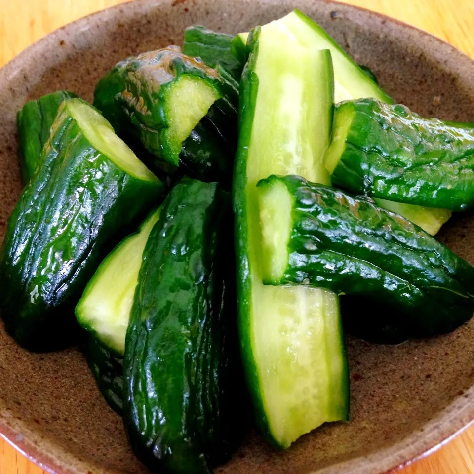 今日のお昼ごはん。キュウリの辛子漬け🥒|Sakiko Daichoさん