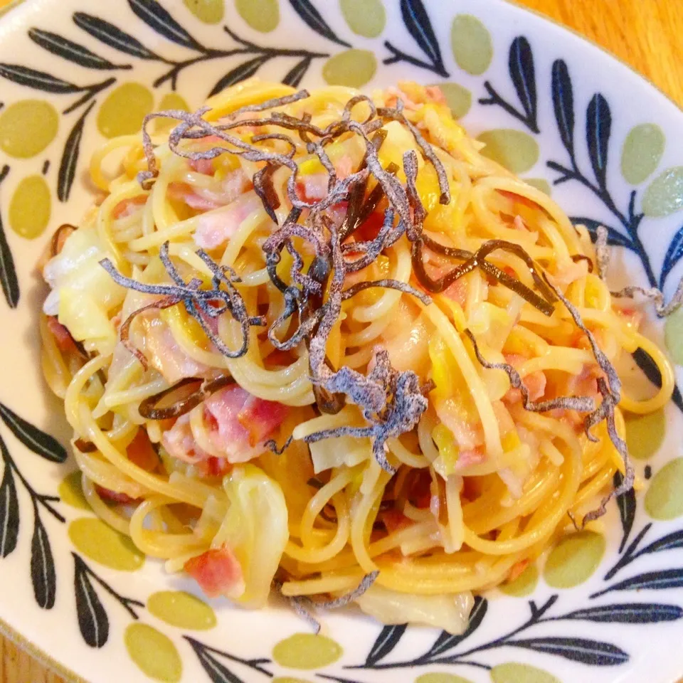 Snapdishの料理写真:またまたワンパンパスタ🍝|Sakiko Daichoさん