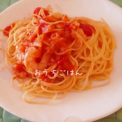 えびとトマトのクリームパスタ|miffyさん