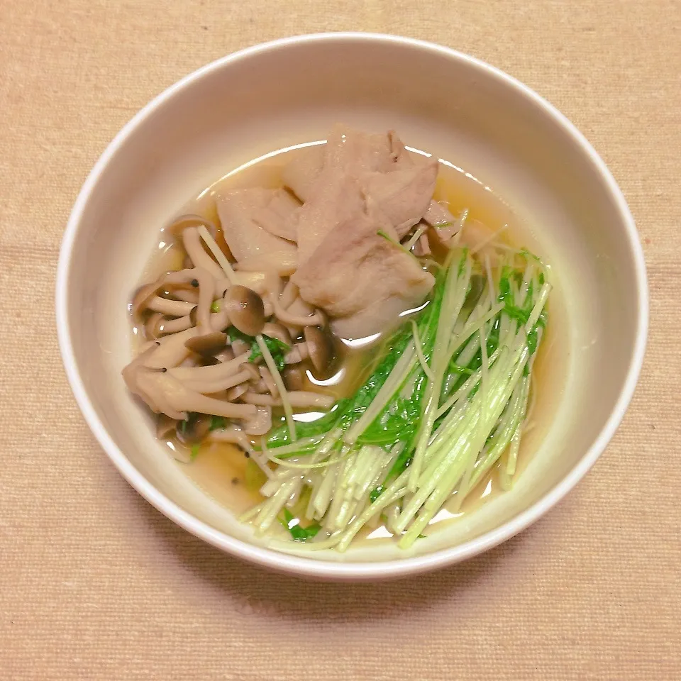 豚肉と水菜の柚子こしょう煮|miffyさん