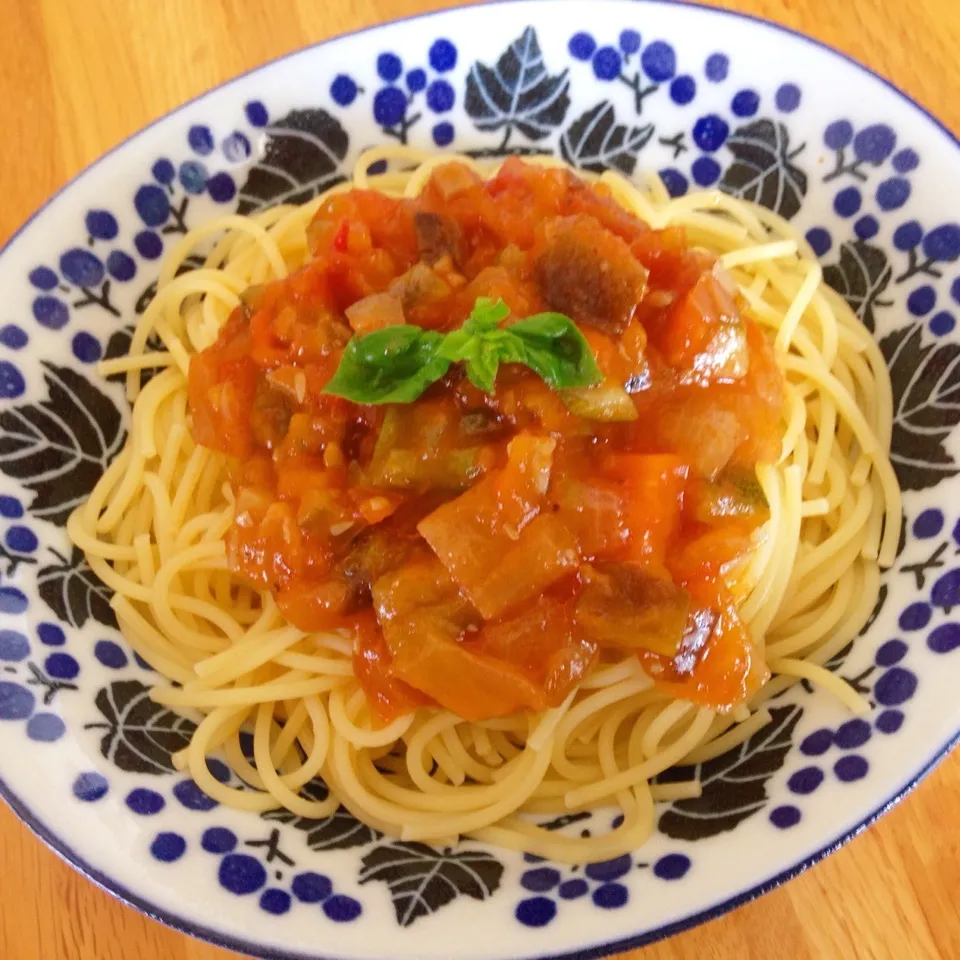 Snapdishの料理写真:ラタトゥイユの冷たいパスタ🍝|Sakiko Daichoさん