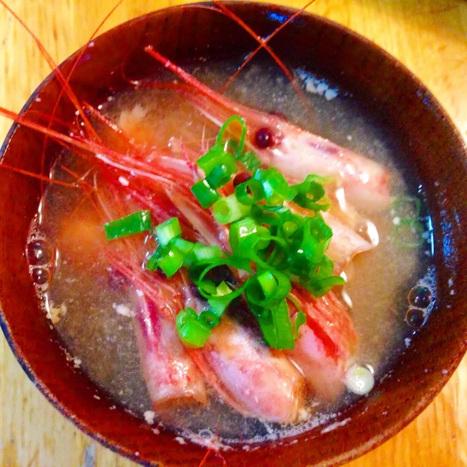 甘海老の頭のお味噌汁‼️お出汁が美味しすぎました😊|Sakiko Daichoさん