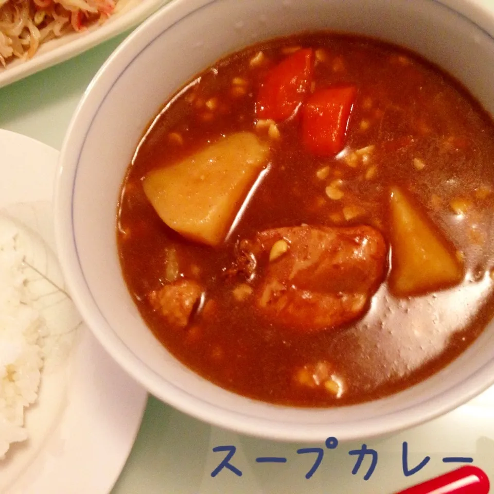 Snapdishの料理写真:チキン納豆スープカレー💕|Sakiko Daichoさん