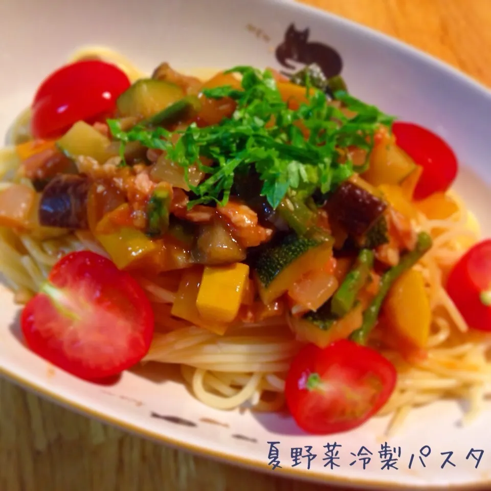 夏野菜の冷製パスタ|Sakiko Daichoさん