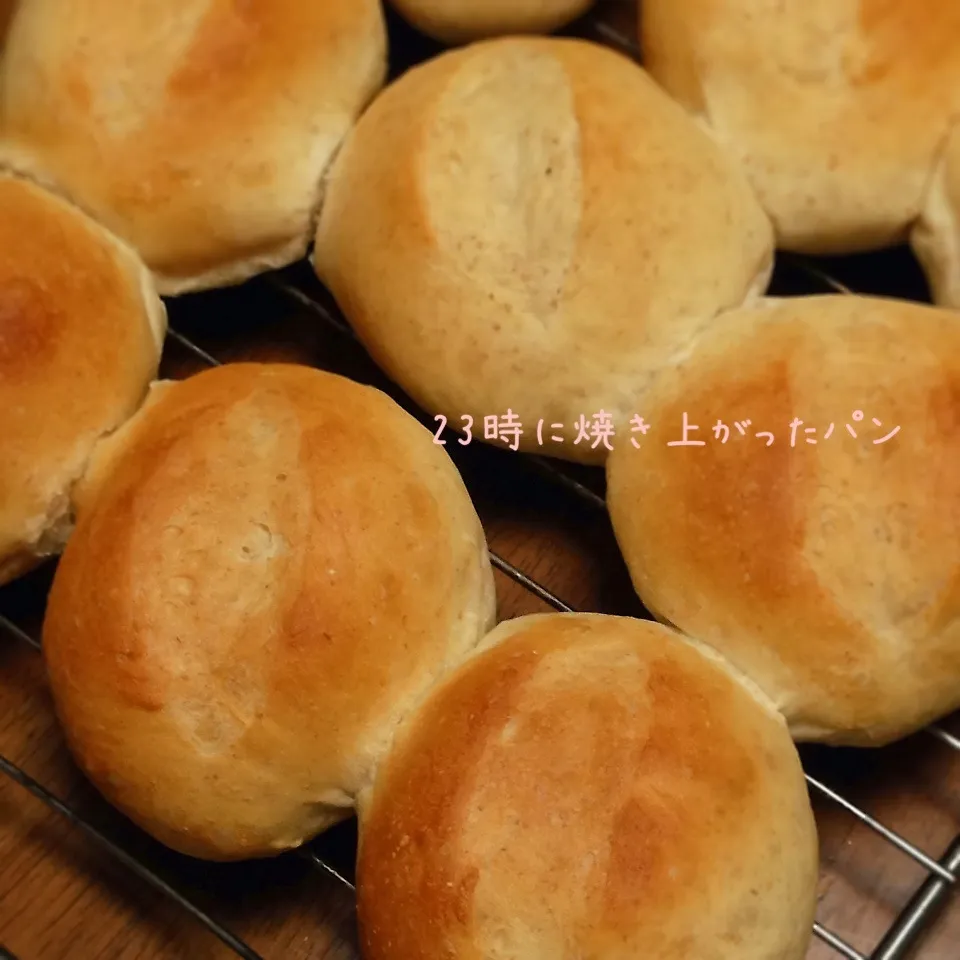 湯だねパン♡23時に焼き上がりました|インコ夫人さん