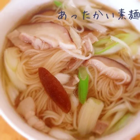 あったかい素麺のお昼ごはん^ ^|Sakiko Daichoさん