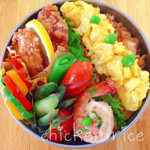 Snapdishの料理写真:チキンライスのお弁当♡|Sakiko Daichoさん