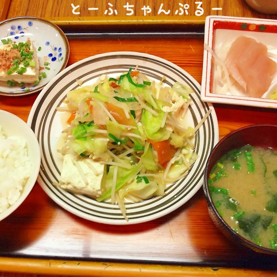 とーふちゃんぷるー定食|Sakiko Daichoさん