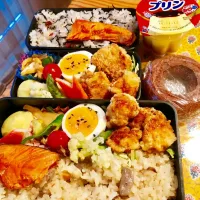 Snapdishの料理写真:高1男子弁当♯80 &中1女子弁当|後藤香織さん