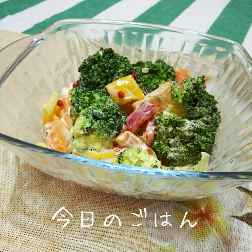 余った野菜でサラダ|キララさん