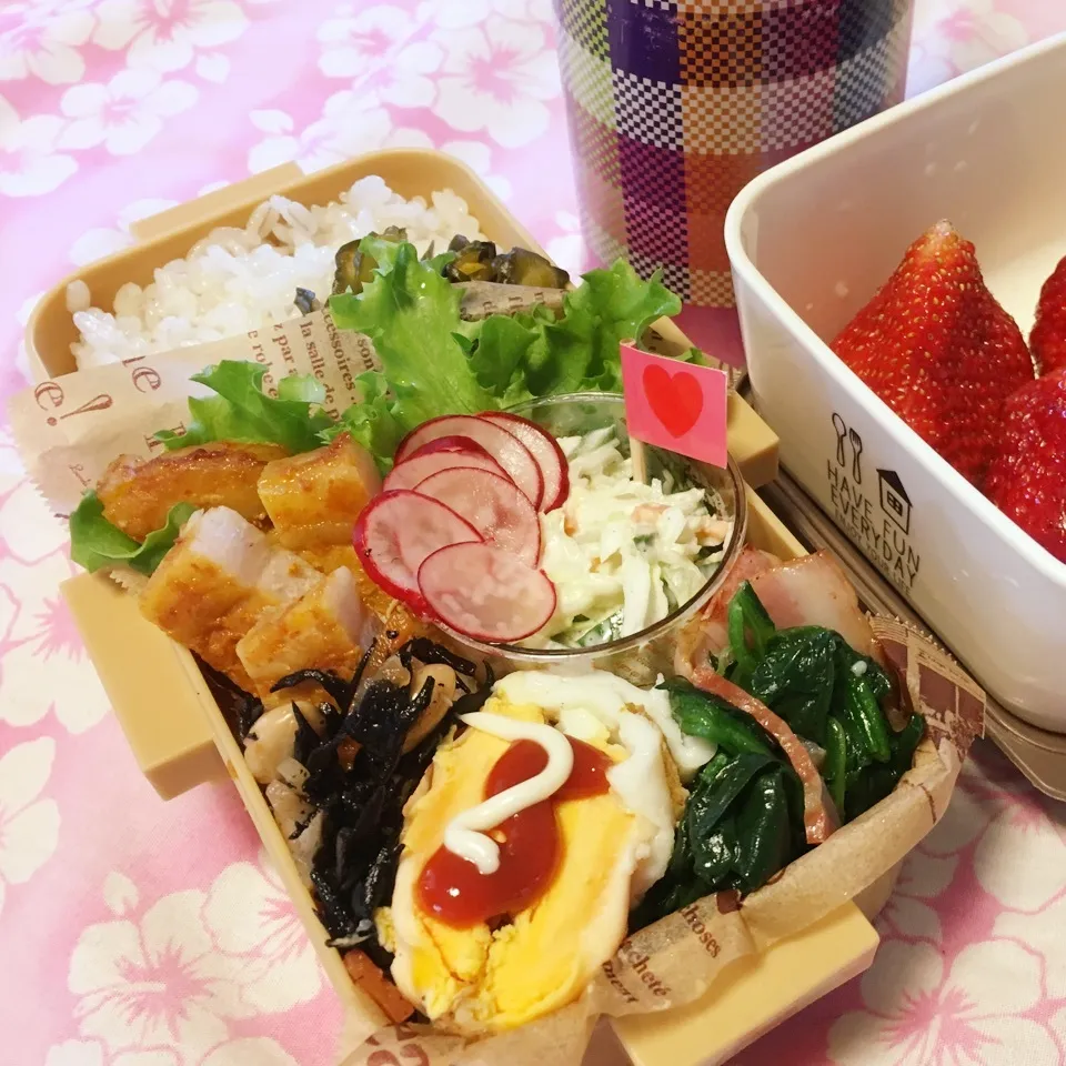 Snapdishの料理写真:高3娘のお弁当|ケイトママさん