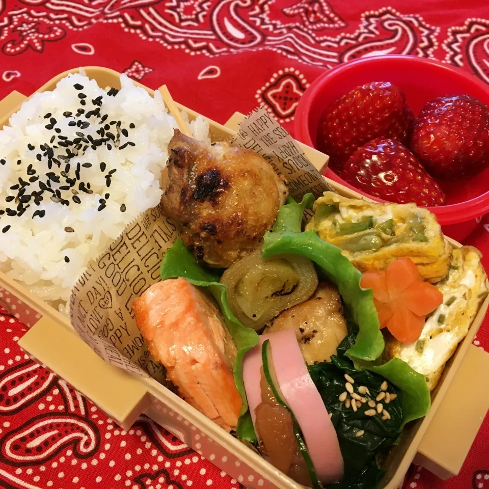 Snapdishの料理写真:高2娘のお弁当|ケイトママさん