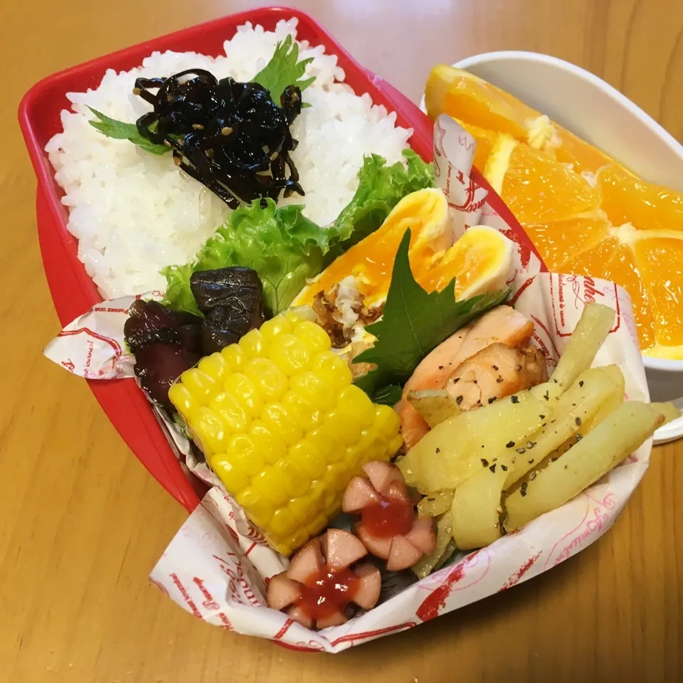 Snapdishの料理写真:高2娘のお弁当|ケイトママさん