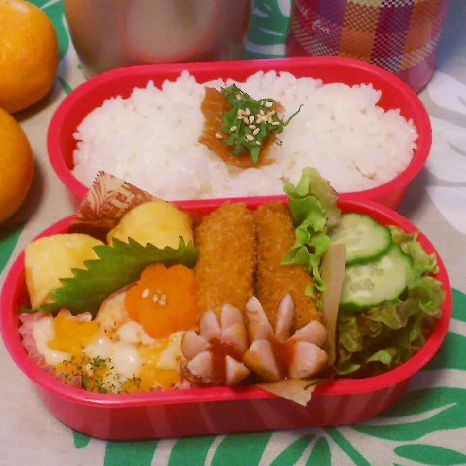 Snapdishの料理写真:高1娘のお弁当|ケイトママさん