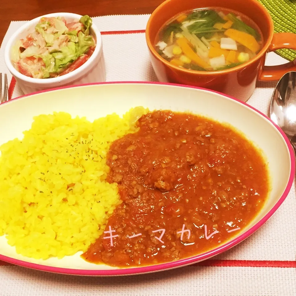 トマトキーマカレー♡サフランライス|まーちゃんさん