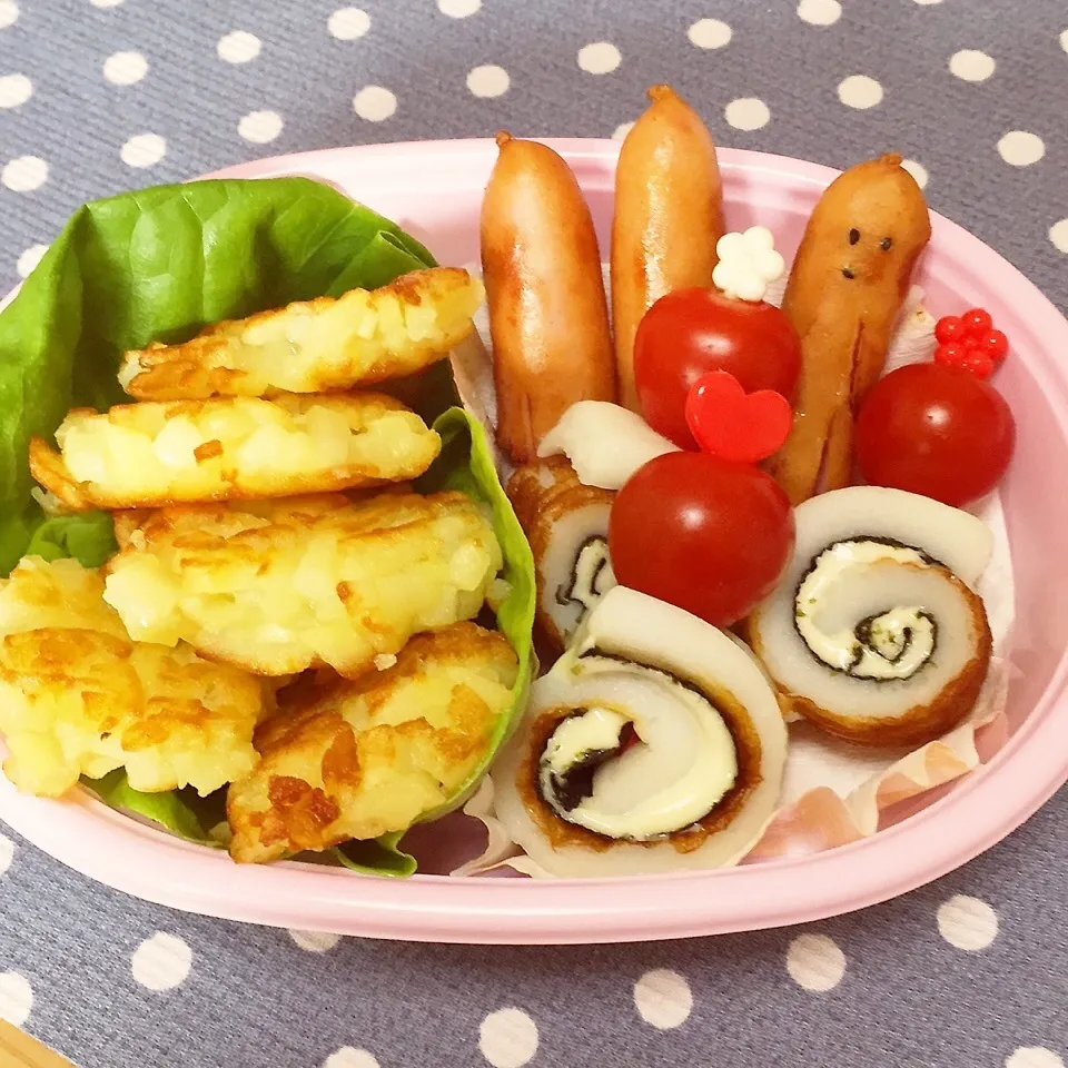 ハッシュドポテト&ソー星人入り弁当|まーちゃんさん