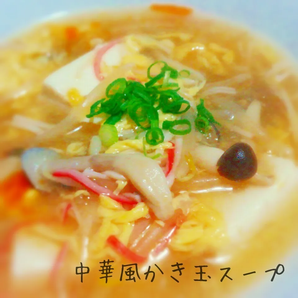 Snapdishの料理写真:✓節約♥おかずになるスープ🎵中華風かき玉スープ|あんみっちゃんさん