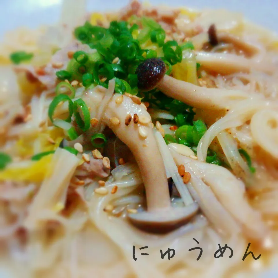 ✓フライパンひとつ♥家にある材料で🎵にゅうめん|あんみっちゃんさん