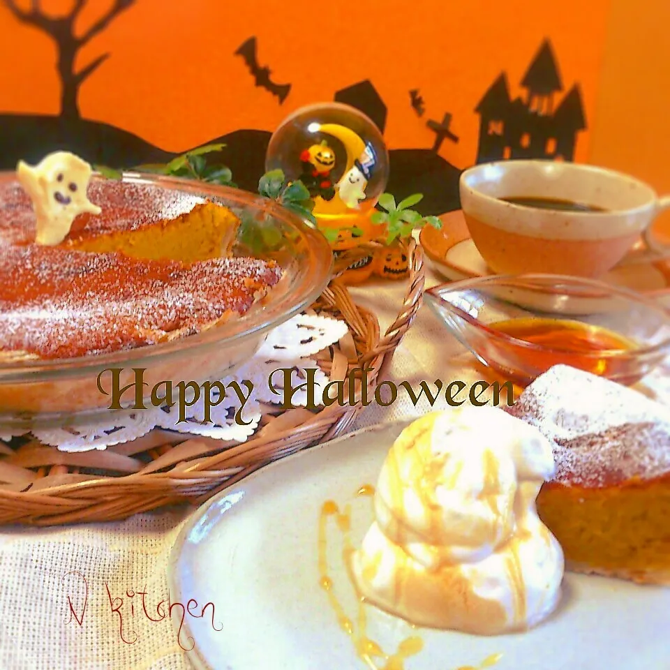 パンプキンチーズケーキ～happy Halloween～|るんるんママsmile*N*kitchenさん