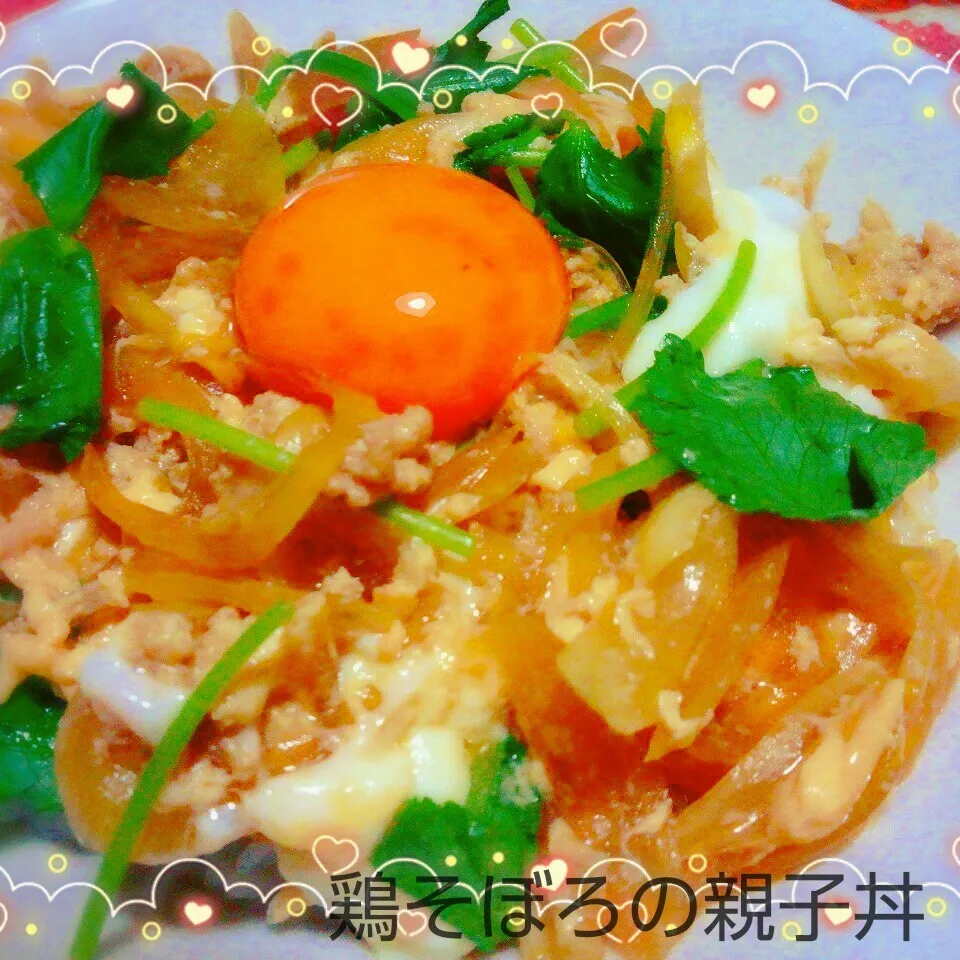 材料を代えて時短🎵鶏そぼろの親子丼|あんみっちゃんさん