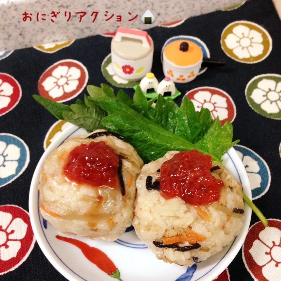 Snapdishの料理写真:おにぎりアクション🍙最終日😊|naonaomimichanさん