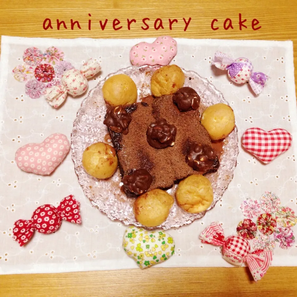 anniversary cake💞|naonaomimichanさん