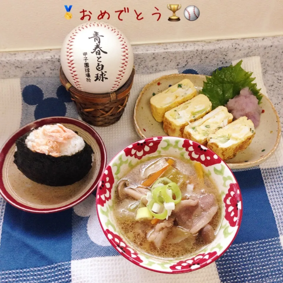 Snapdishの料理写真:甲子園⚾️優勝、準優勝おめでとう🏆🏅|naonaomimichanさん