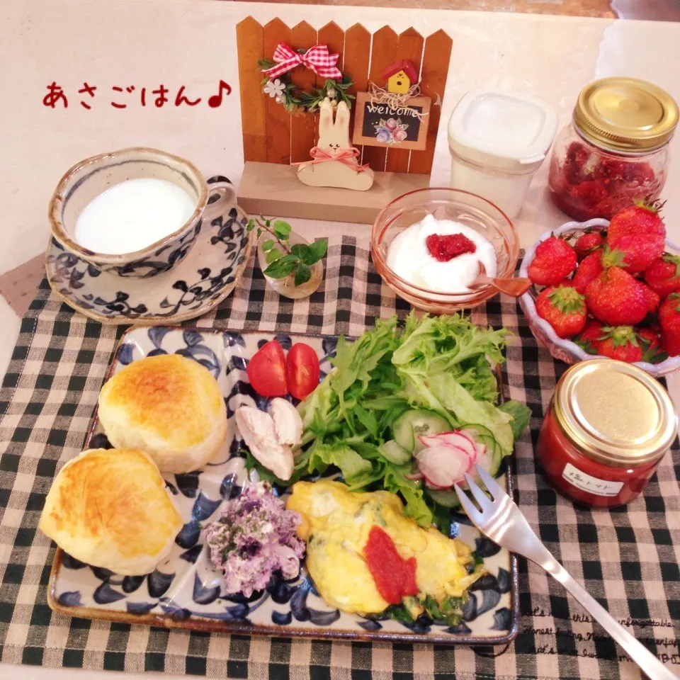 Snapdishの料理写真:休日あさごはん♪|naonaomimichanさん