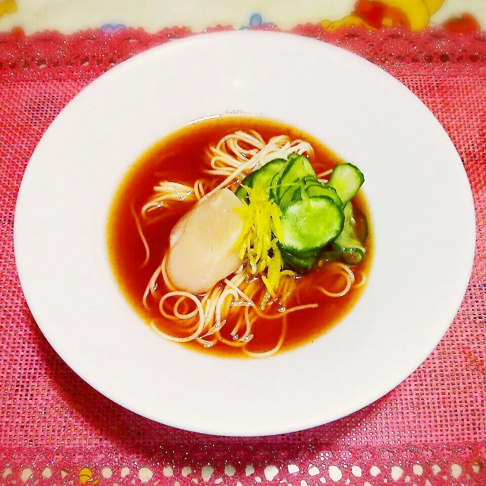 柚子胡椒で爽やか～つゆまで飲めちゃうトマトだし素麺|あんみっちゃんさん