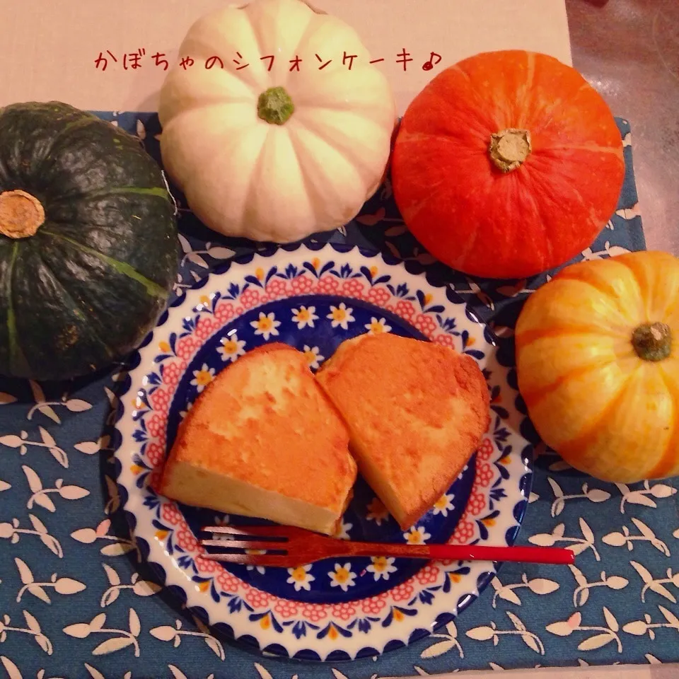 Thank youハロウィン祭り♡かぼちゃのシフォンケーキ♪|naonaomimichanさん