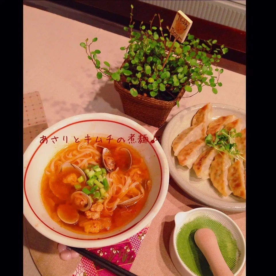 あさりとキムチの煮麺♪|naonaomimichanさん