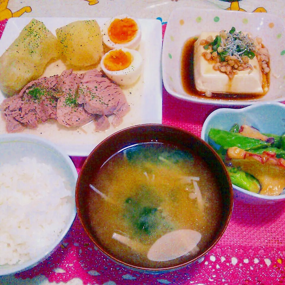 豚肉とじゃがいもの塩だれ煮|あんみっちゃんさん