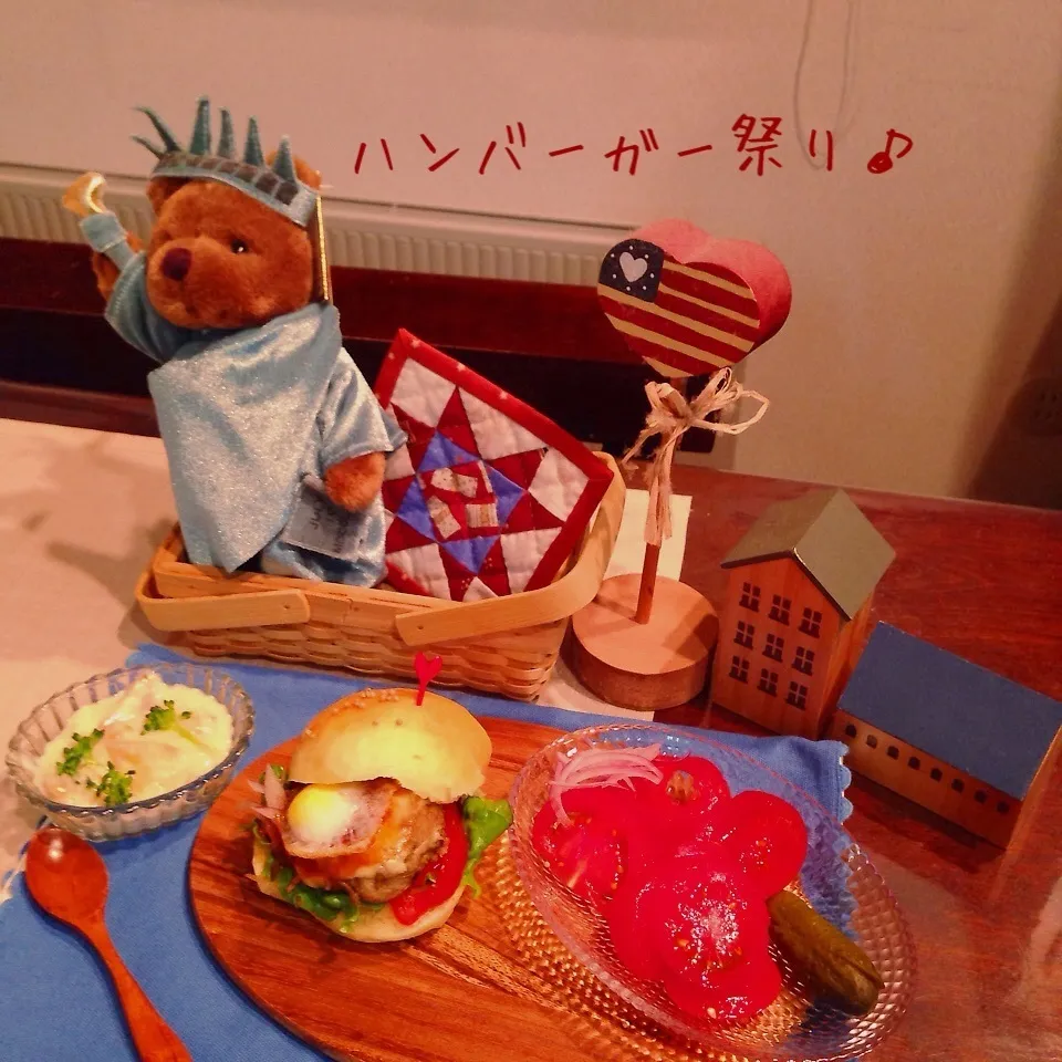 Snapdishの料理写真:ハンバーガー祭り♪|naonaomimichanさん