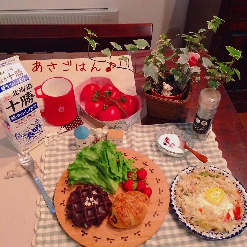 Snapdishの料理写真:今日の朝食♪|naonaomimichanさん