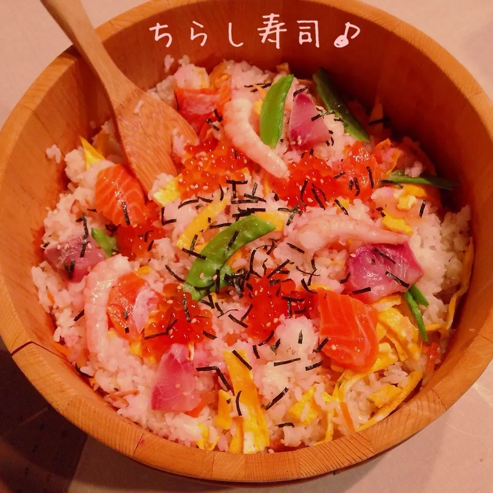 Snapdishの料理写真:ちらし寿司♪|naonaomimichanさん