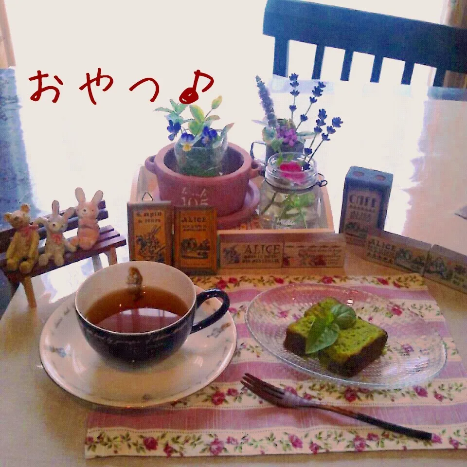 Snapdishの料理写真:抹茶ケーキ♪|naonaomimichanさん