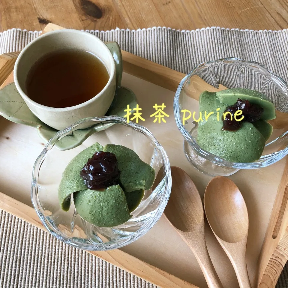 Snapdishの料理写真:抹茶プリン🌿|あとさん