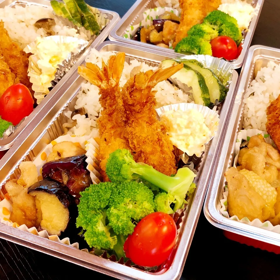 今日のお弁当(海老フライ弁当)|さーたんさん