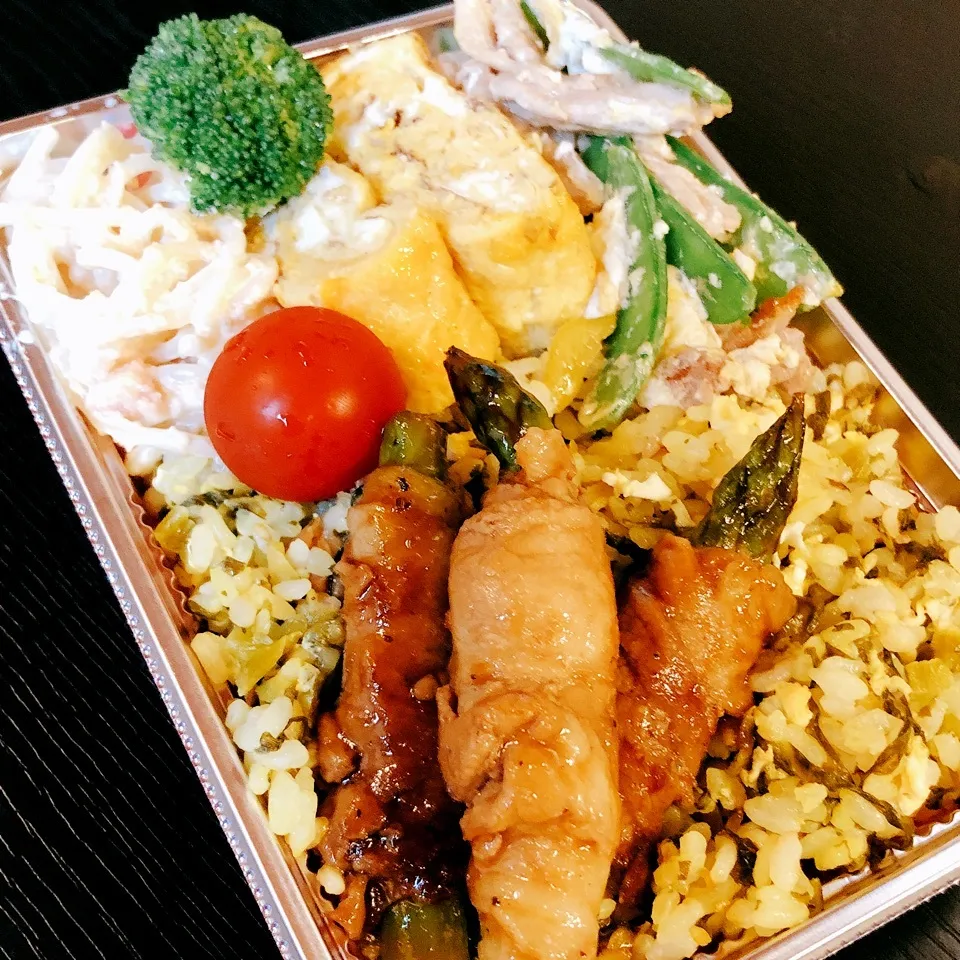 お弁当(高菜チャーハン)|さーたんさん