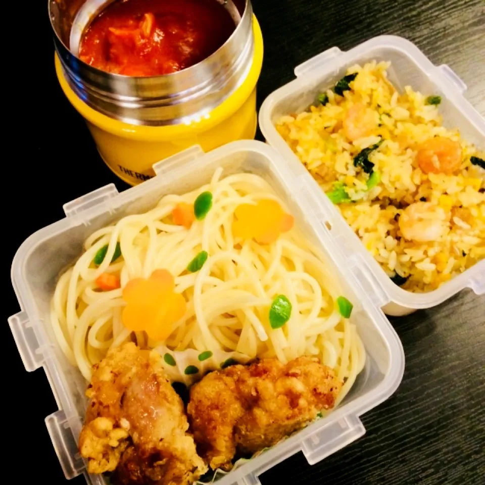 今日のお弁当(トマトとベーコンのパスタ)|さーたんさん