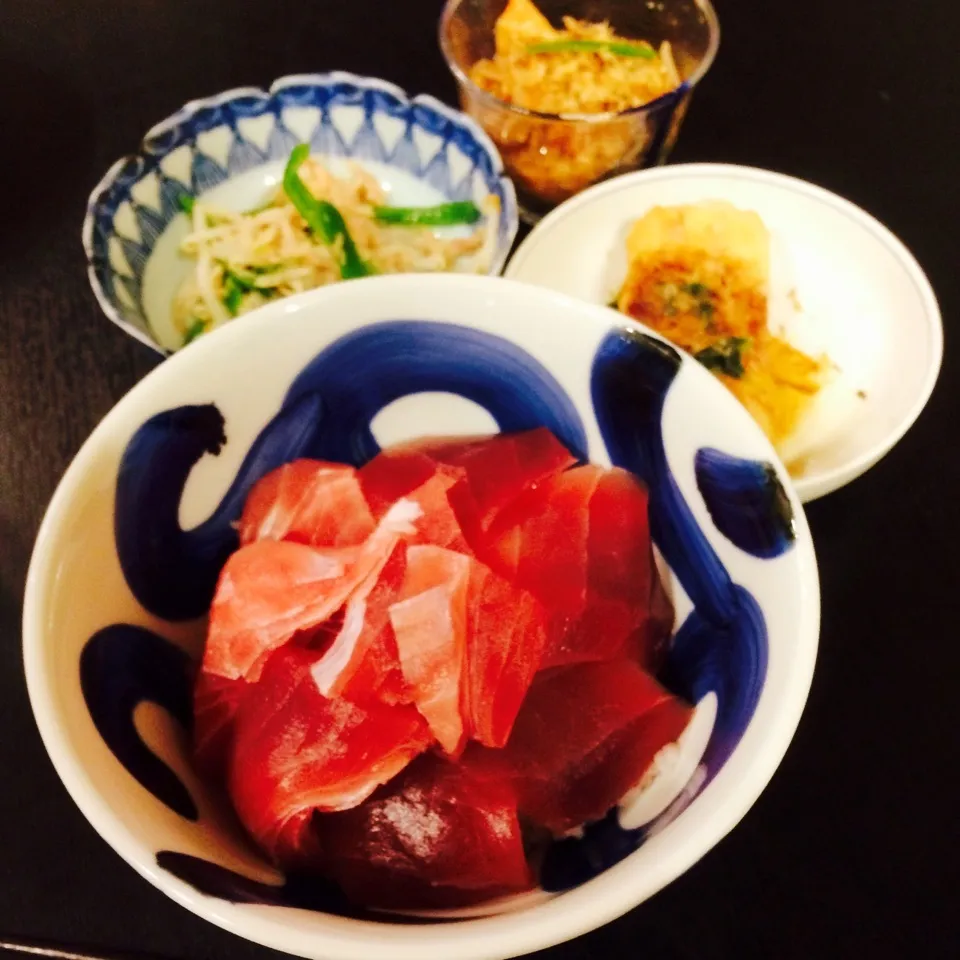 今日の夕ごはん(鉄火丼)|さーたんさん