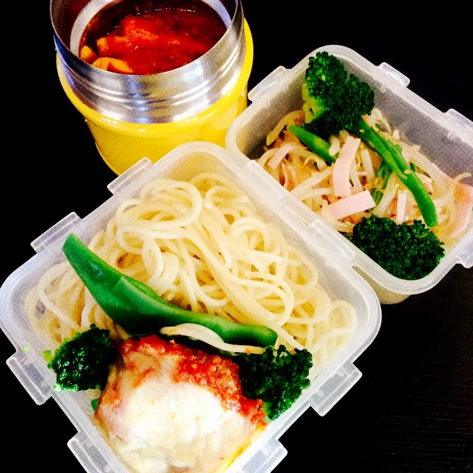 今日のお弁当(トマトソースパスタ)|さーたんさん