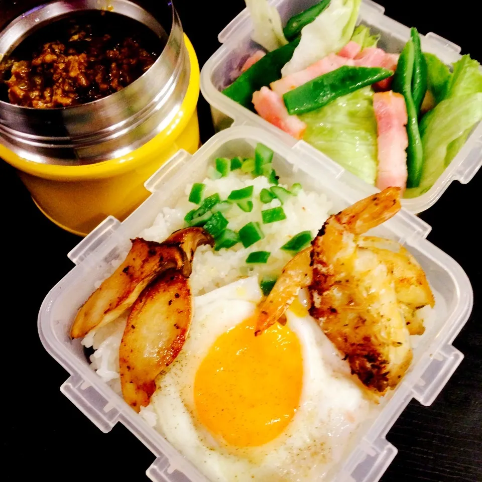 Snapdishの料理写真:今日のお弁当(キーマカレー)|さーたんさん