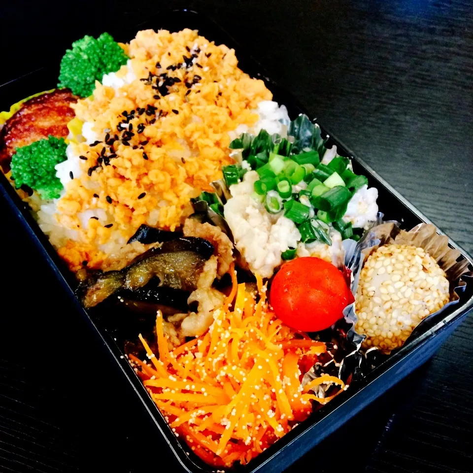 Snapdishの料理写真:高校球児のお弁当(豚しゃぶ弁当)|さーたんさん