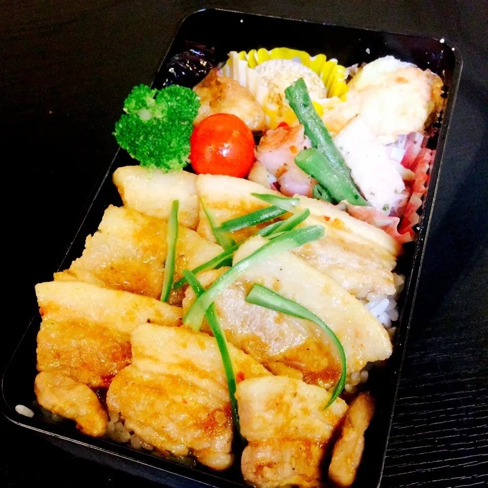 高校球児のお弁当(焼肉弁当)|さーたんさん