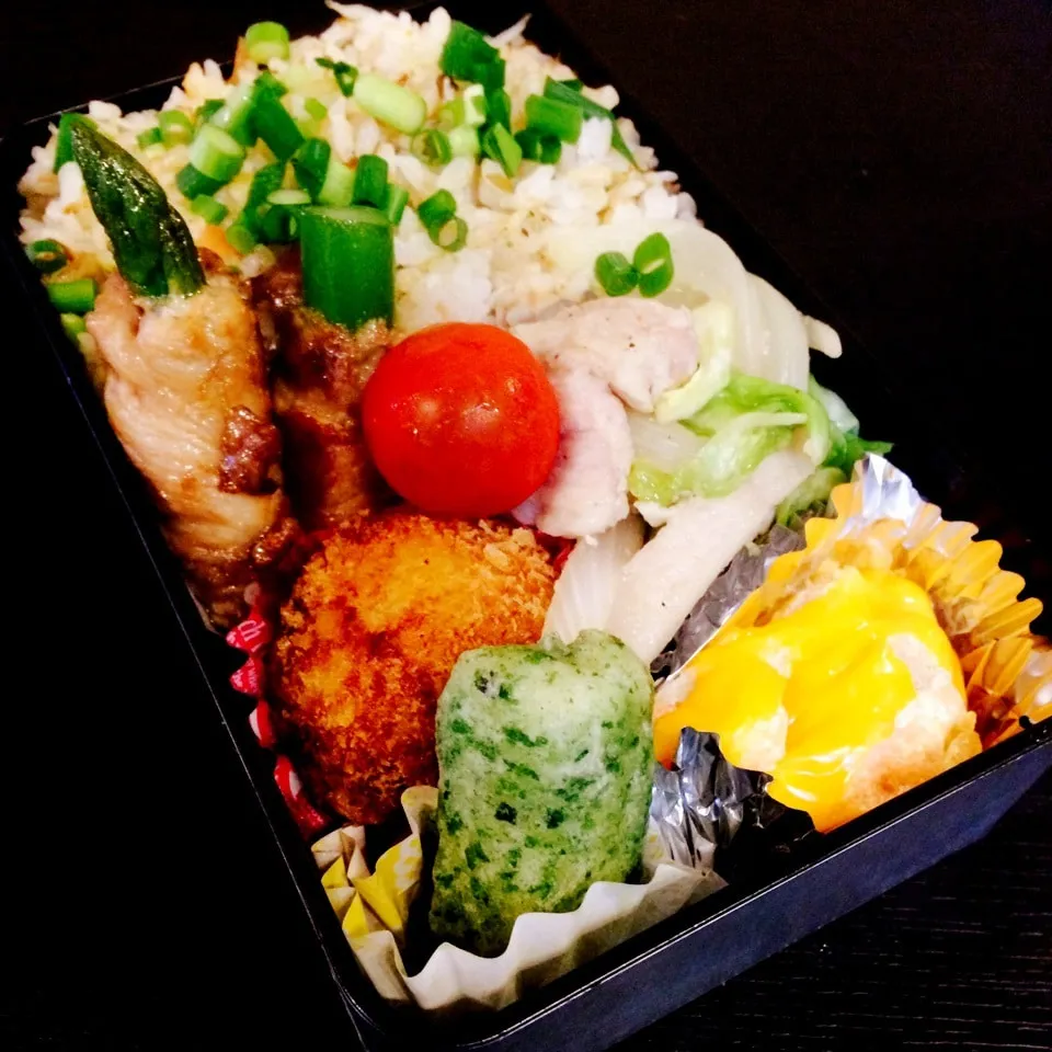 Snapdishの料理写真:高校球児のお弁当(野菜炒め弁当)|さーたんさん